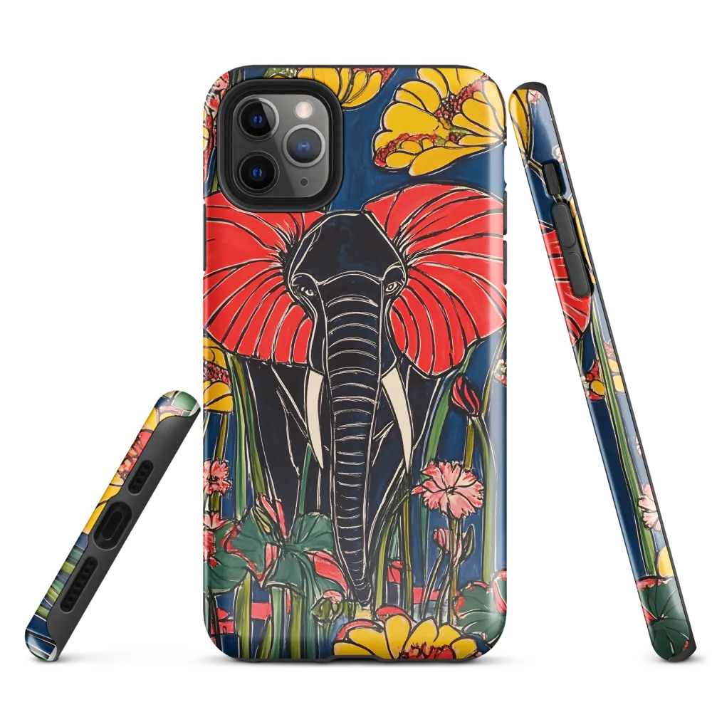 Elephant in Bloom | Phone Case |  11 Pro Max | Tough Case | Glossy