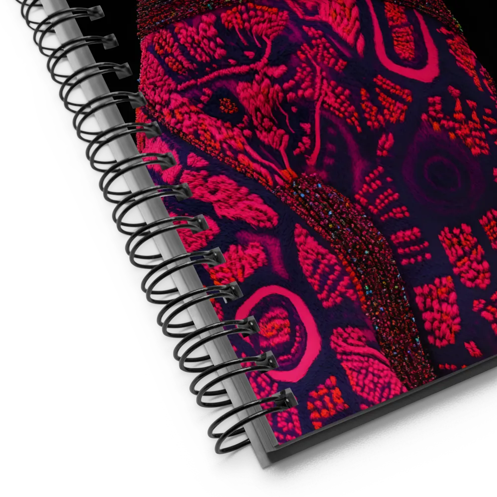 Surreal Majesty: The Pink Leopard | Spiral Notebook