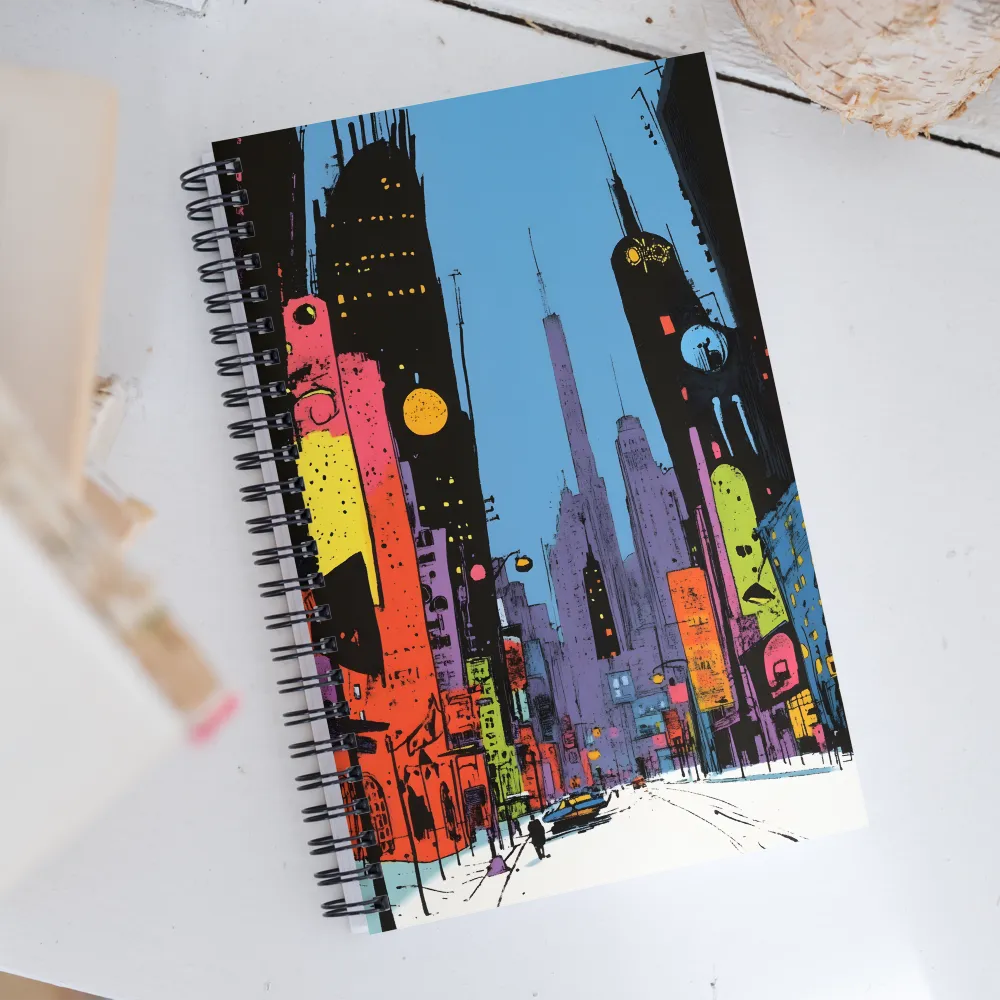 Neon City Dreams | Spiral Notebook