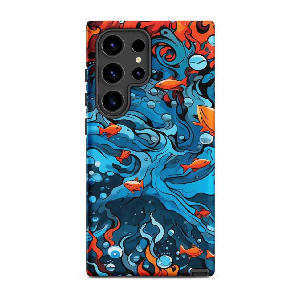 Fluid Harmony: Ocean and Flames