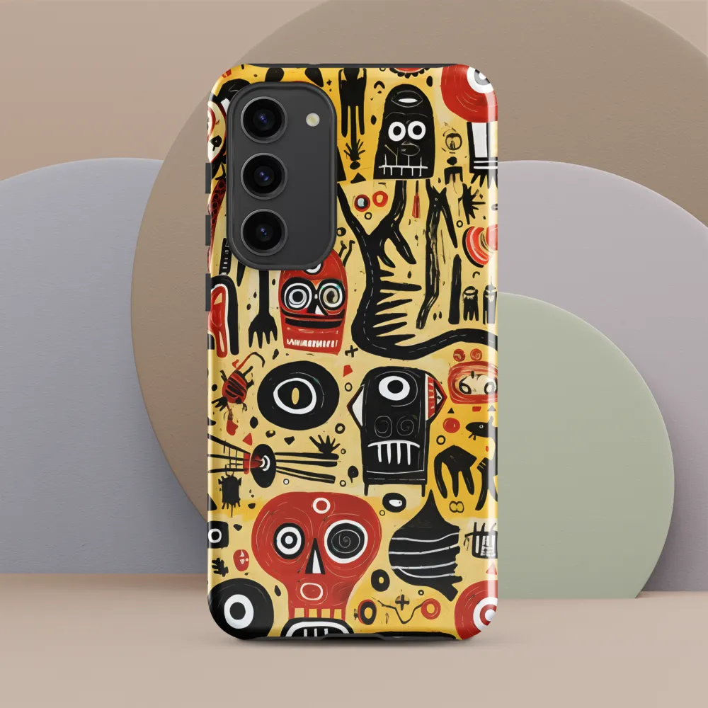 Abstract Encounters: A Dance of Faces and Symbols