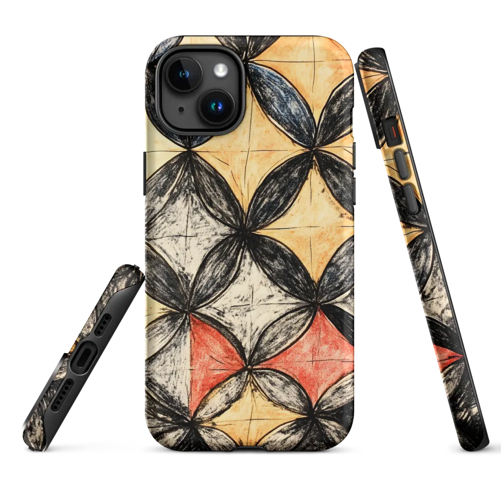 Geometric Harmony | Phone Case |  15 Plus | Tough Case | Matte