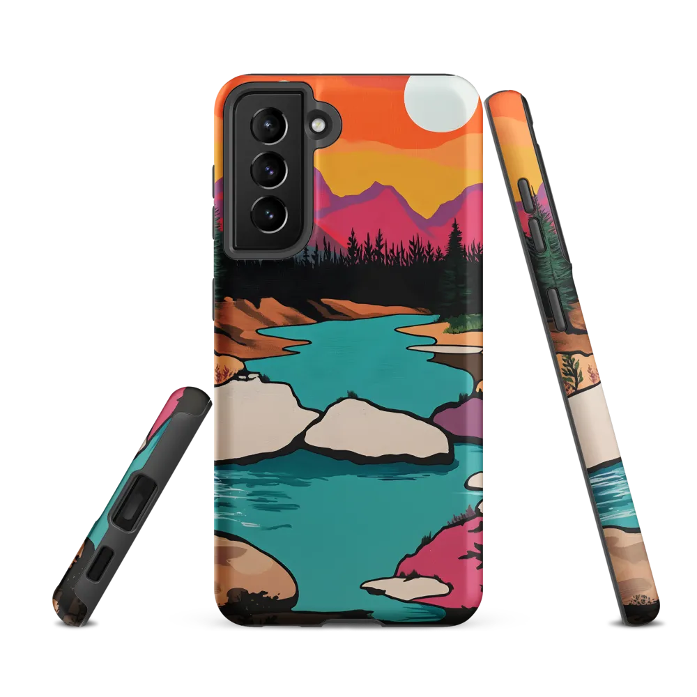 Dual Suns Over Serene Waters