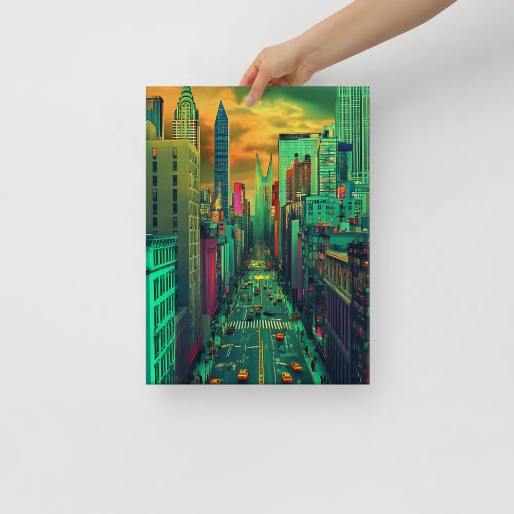 Urban Surrealism: Neon Dreams | Canvas | 12″×16″