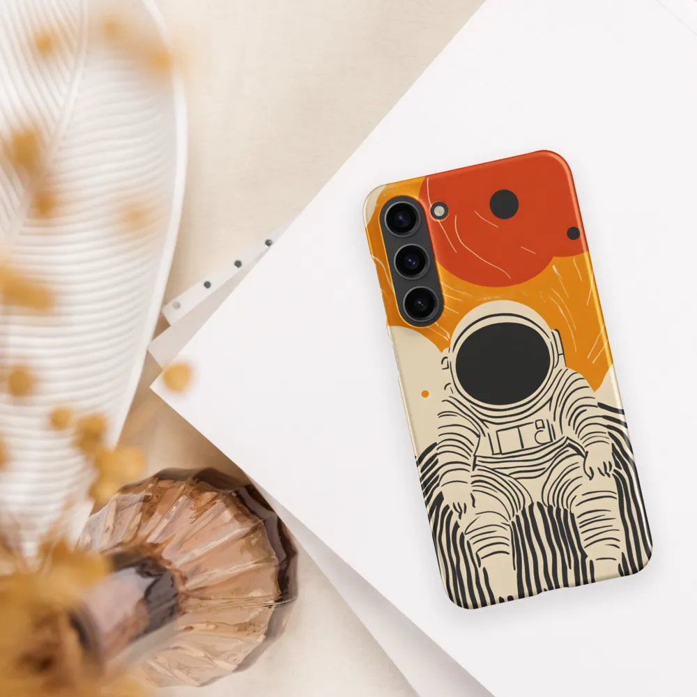 Astronaut in Cosmic Thoughts | Phone Case |  S23 Plus | Snap Case | Matte