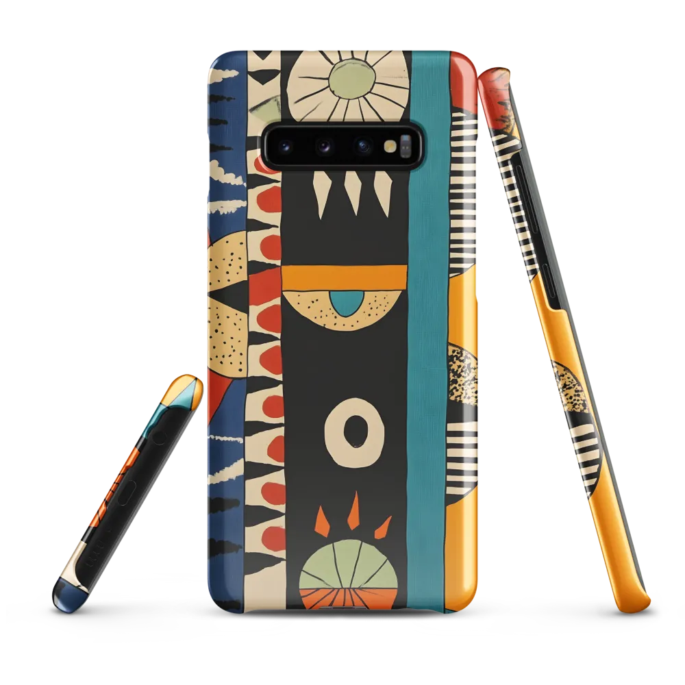 Playful Geometry: A Modern Abstract Exploration | Phone Case |  S10 Plus | Snap Case | Glossy