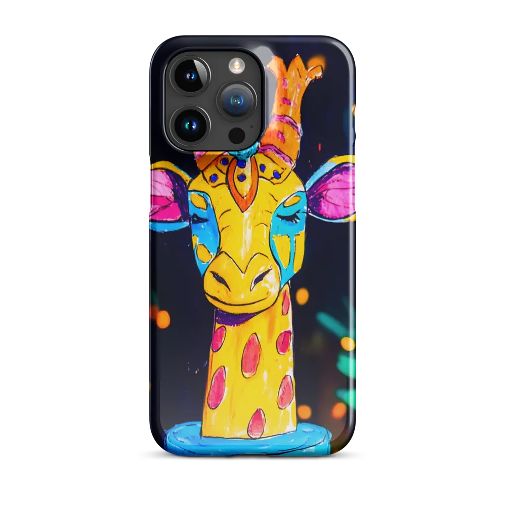 Whimsical Giraffe in Vibrant Colors