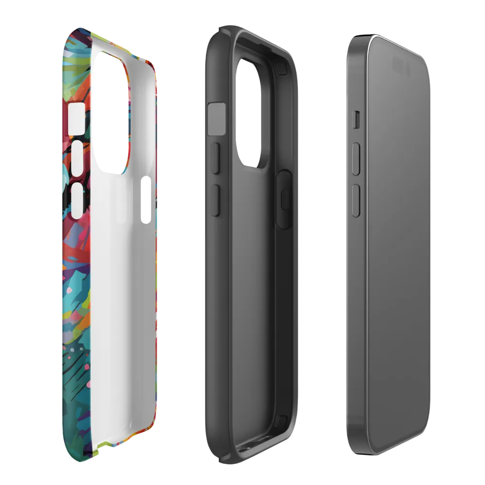Colorful Lizard: An Abstract Adventure | Phone Case |  14 Pro | Tough Case | Matte