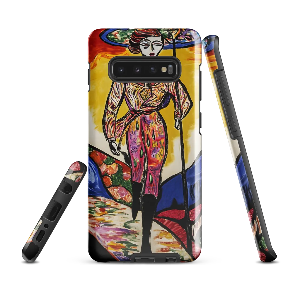 Walking Through Vibrant Landscapes | Phone Case |  S10 Plus | Tough Case | Glossy