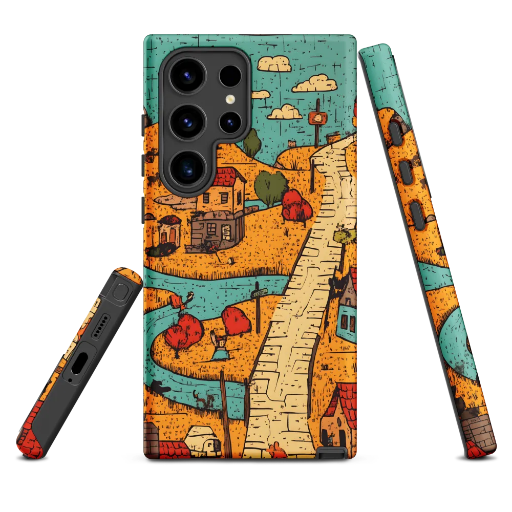 Whimsical Village Landscape