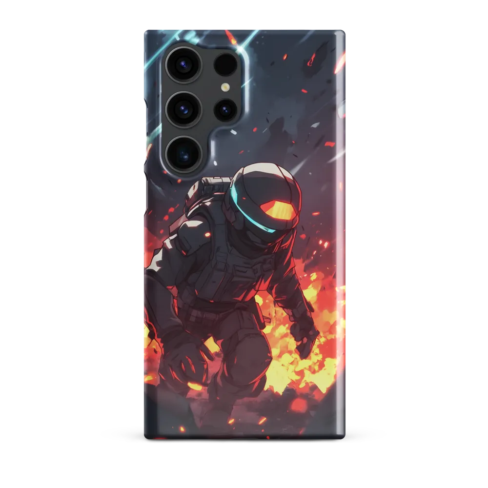 Astronaut Amidst Chaos