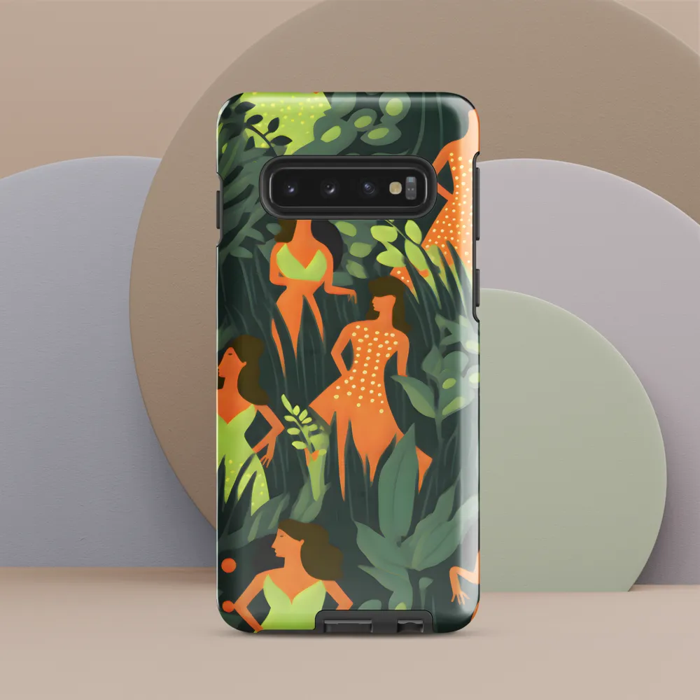 Playful Harmony in Patterns | Phone Case |  S10 | Tough Case | Glossy