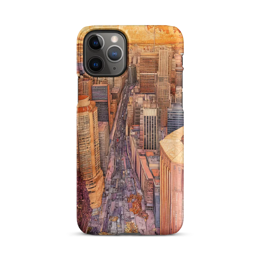 Mosaic Cityscape at Dusk