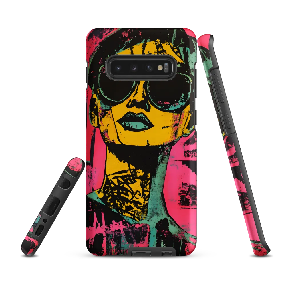 Confident Portrait in Neon Colors