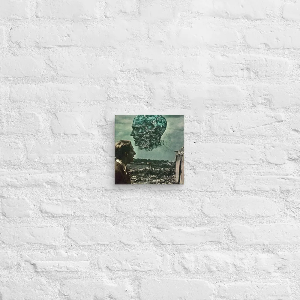 Ethereal Reflections: Identity in a Fragmented World | Canvas | 8″×8″
