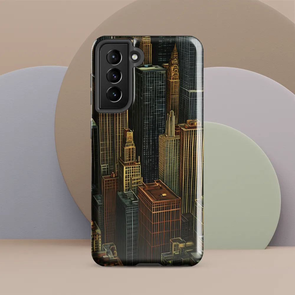 Urban Elegance: A Golden Cityscape