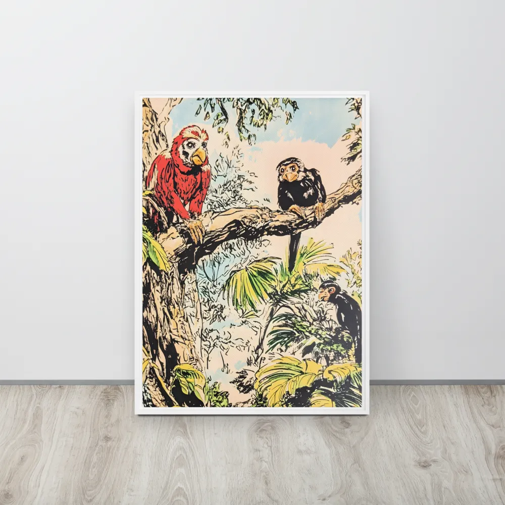 Jungle Harmony | Canvas with White Frame | 20″×28″