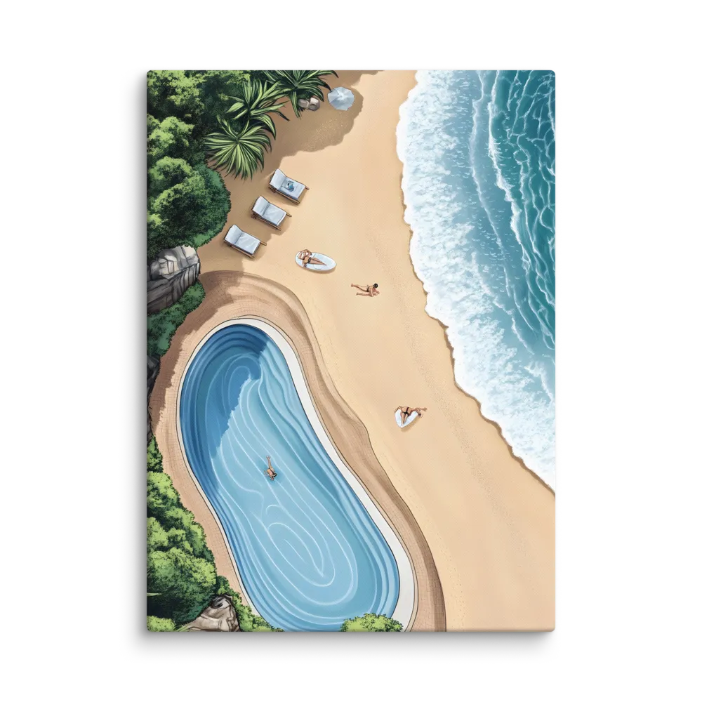 Serenity by the Shore | Canvas | 40″×55″