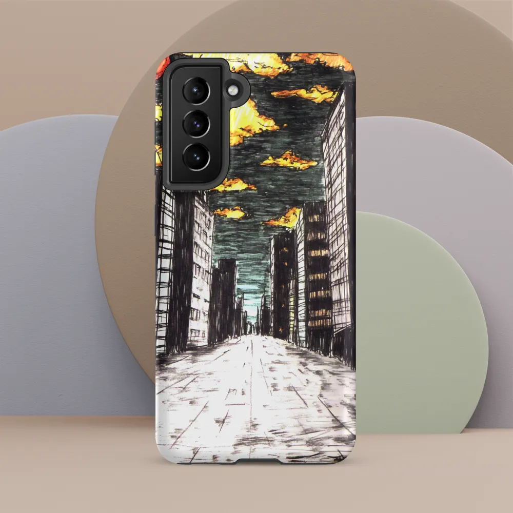 Eclipsed Cityscape