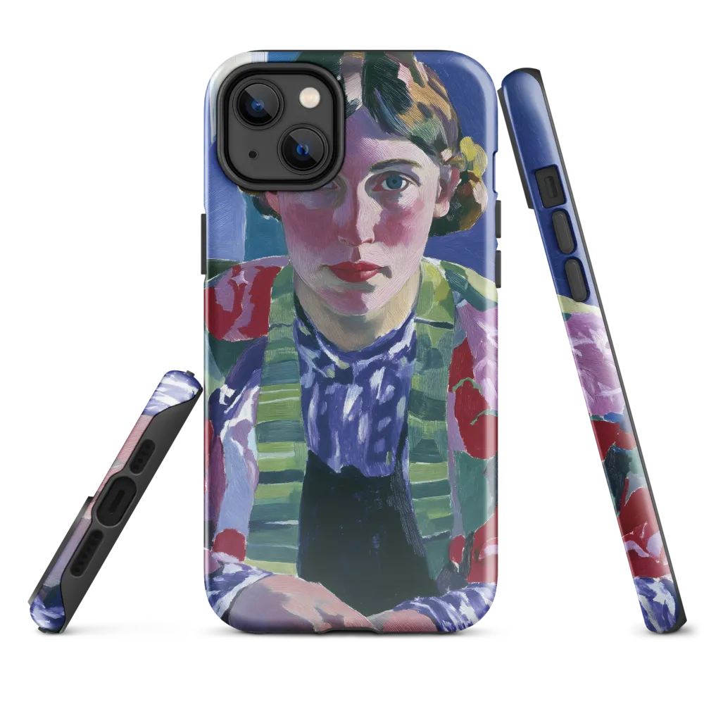 Vibrant Gaze: A Modernist Portrait