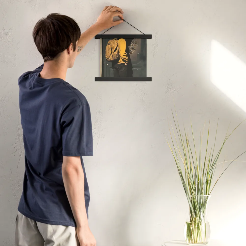 Silent Reflection | Poster With Black Wood Hanger | 10″×10″