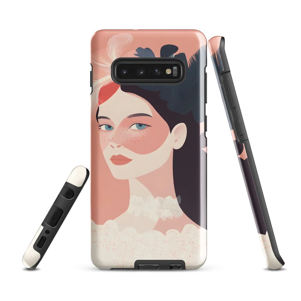 Elegance in Pink | Phone Case |  S10 Plus | Tough Case | Glossy