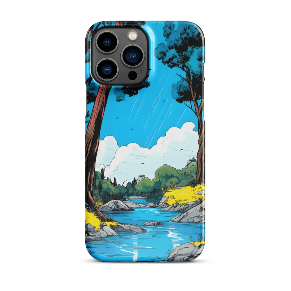 Tranquil River in a Comic Landscape