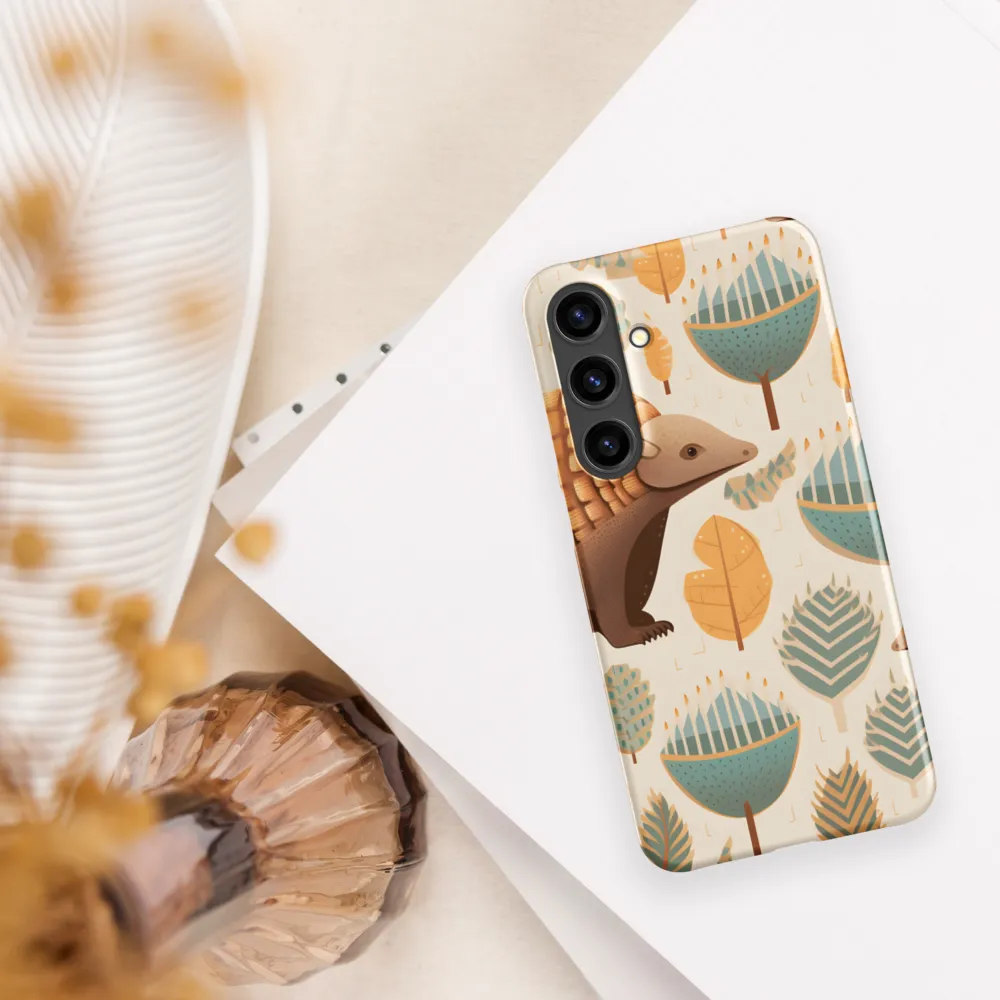 Pangolins in a Whimsical Habitat