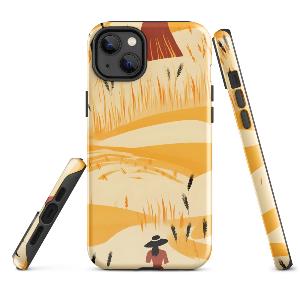 Embracing the Fields: A Floral Journey | Phone Case |  14 Plus | Tough Case | Glossy
