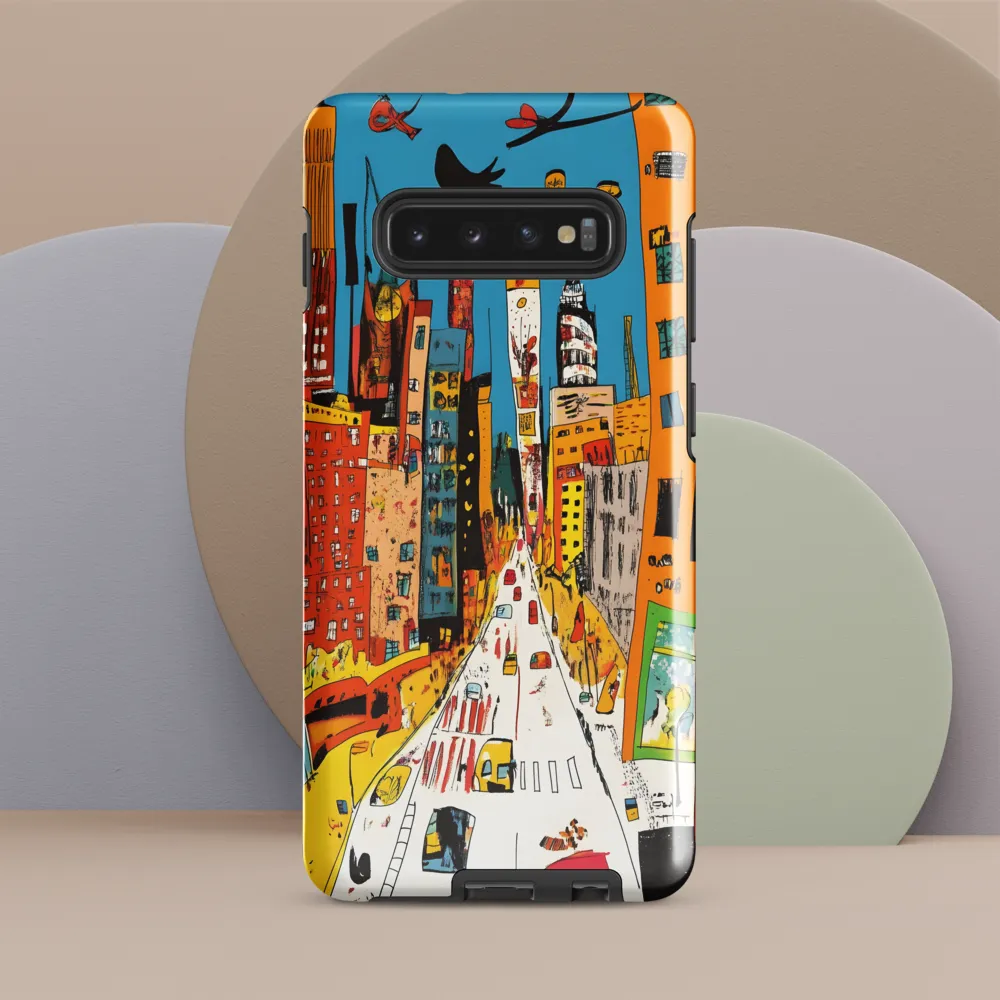 Whimsical Urban Symphony | Phone Case |  S10 Plus | Tough Case | Glossy