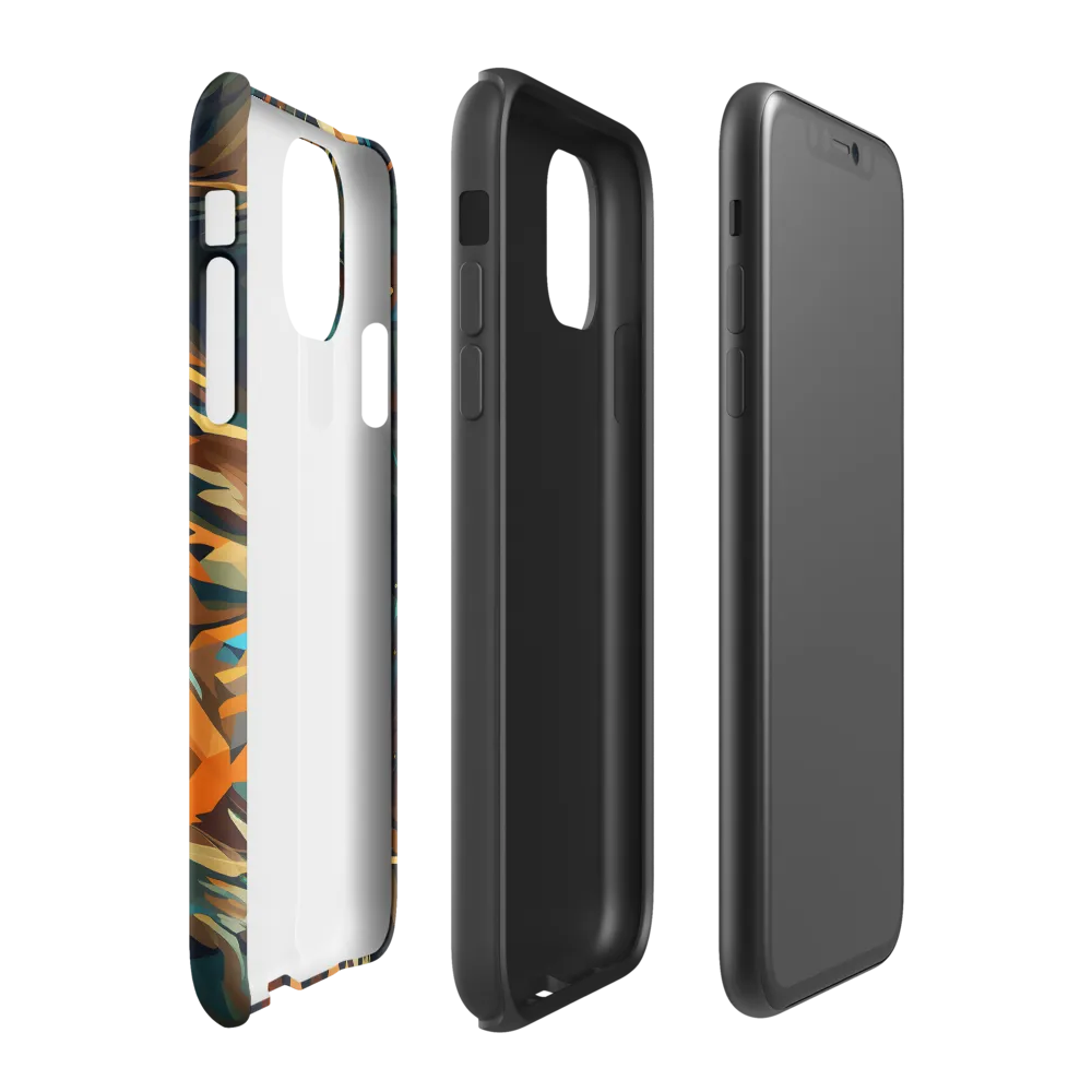Wild Symphony: Abstract Tigers | Phone Case |  11 | Tough Case | Matte