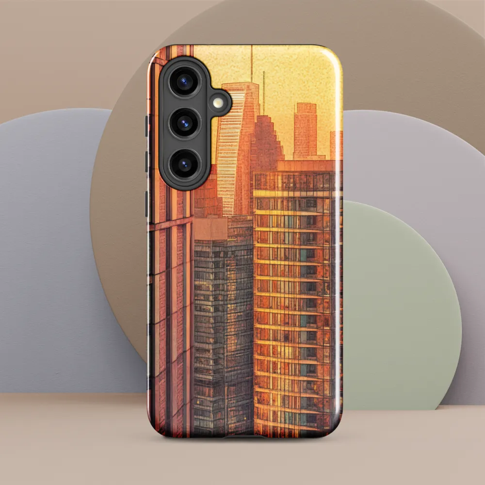 Urban Serenity at Sunset