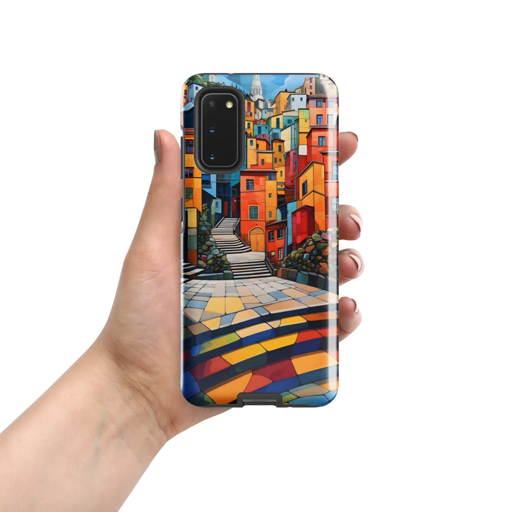 Vibrant Village: A Cubist Journey