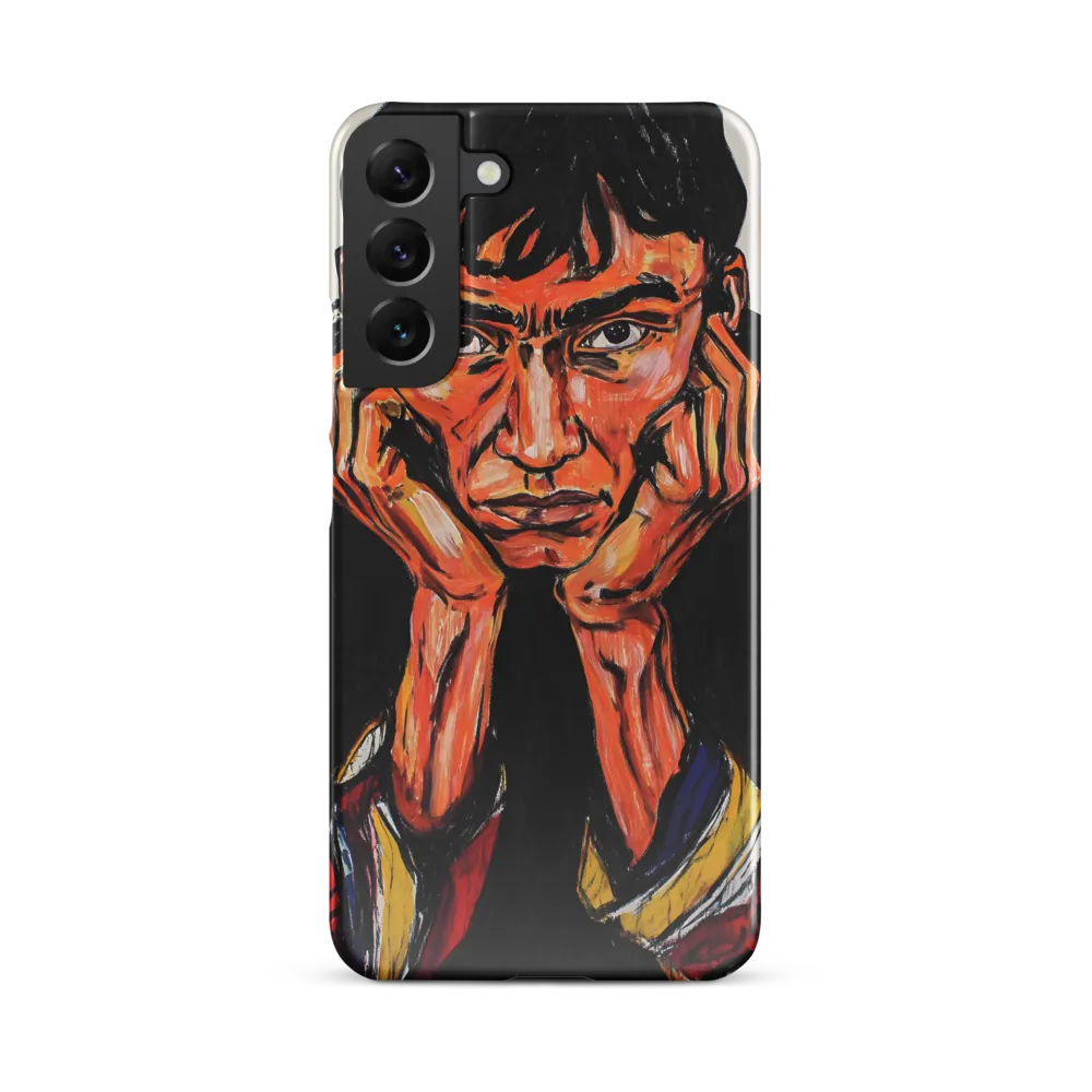 Contemplative Intensity: An Expressionist Portrait