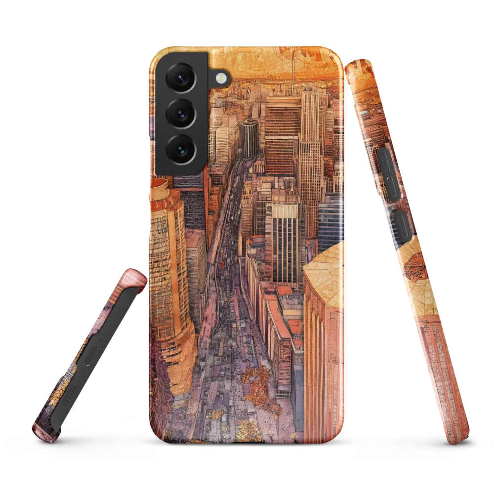 Mosaic Cityscape at Dusk