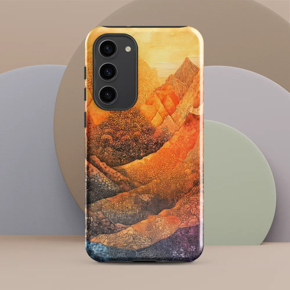 Serene Peaks of Color