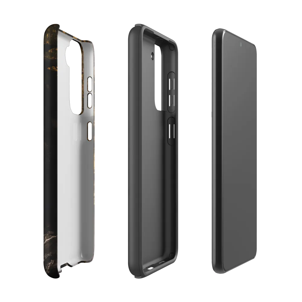 Golden Elegance: A Modern Profile Portrait