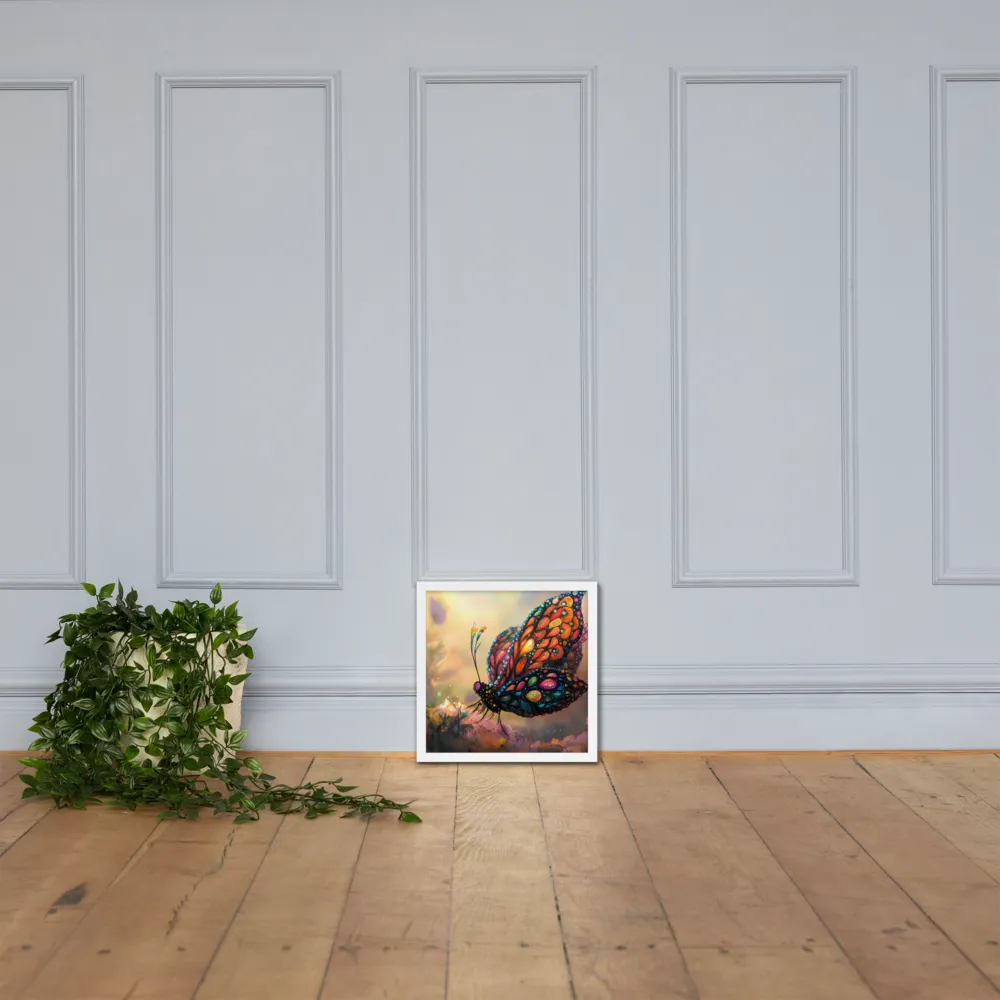 Whispers of a Colorful Dream | Poster with White Frame | 14″×14″