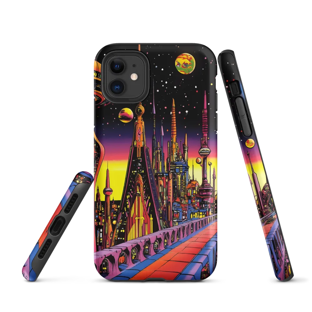 Futuristic Cosmos: A Journey Through Neon Cities