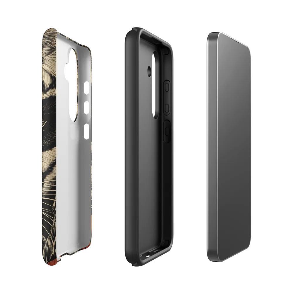 Feline Majesty: The Human-Leopard Connection | Phone Case |  S24 | Tough Case | Matte