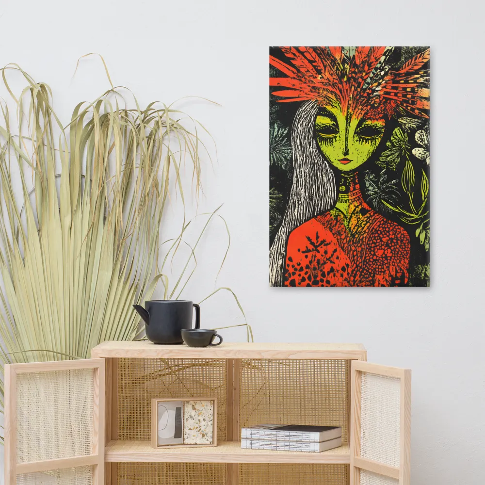 Mystical Flora: A Surreal Portrait
