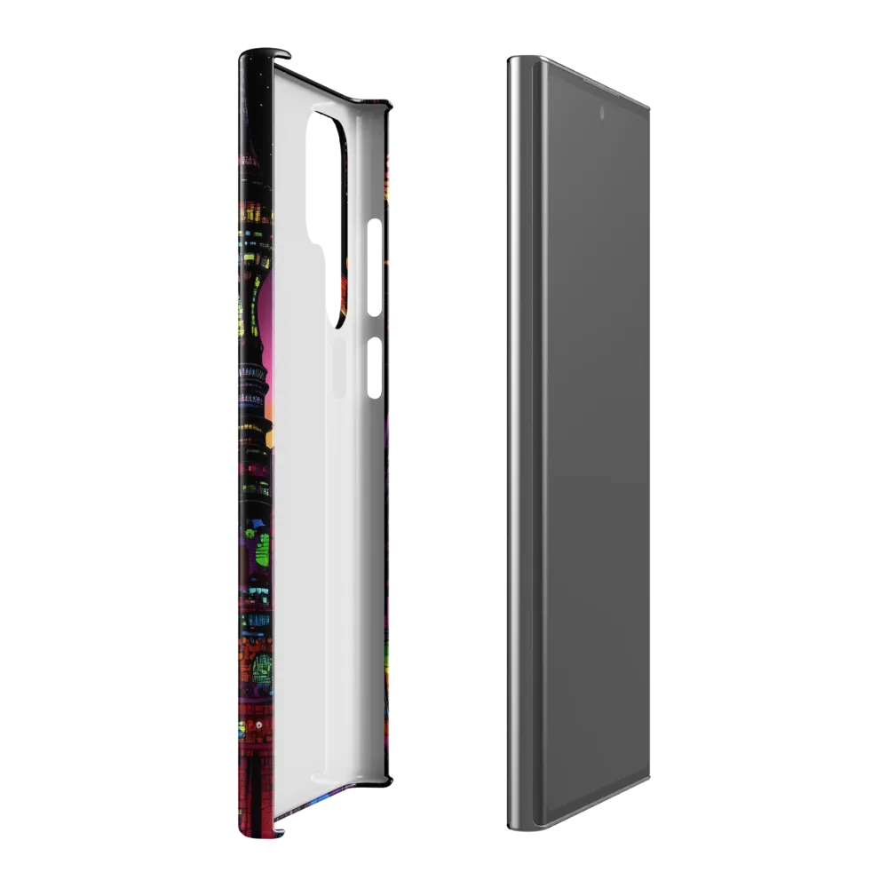 Futuristic Cityscape at Dusk | Phone Case |  S22 Ultra | Snap Case | Glossy
