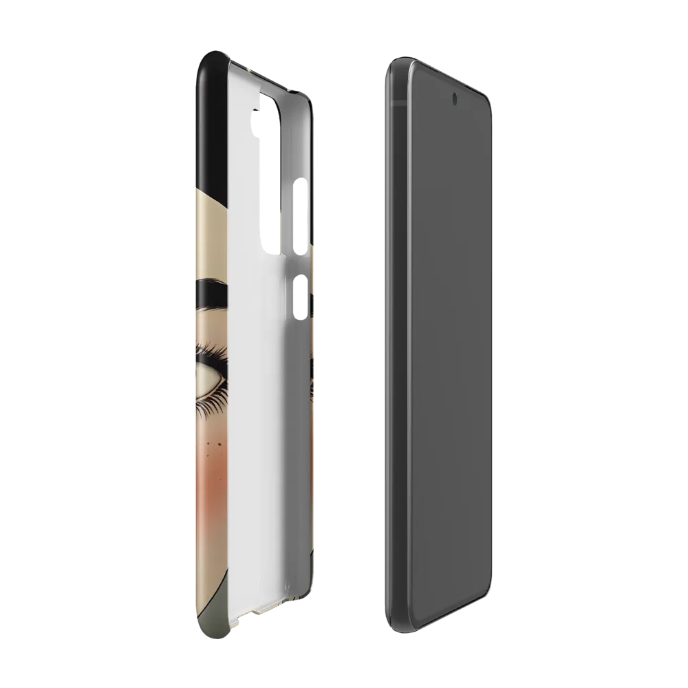 Serenity Captured: A Modern Portrait | Phone Case |  S21 FE | Snap Case | Glossy