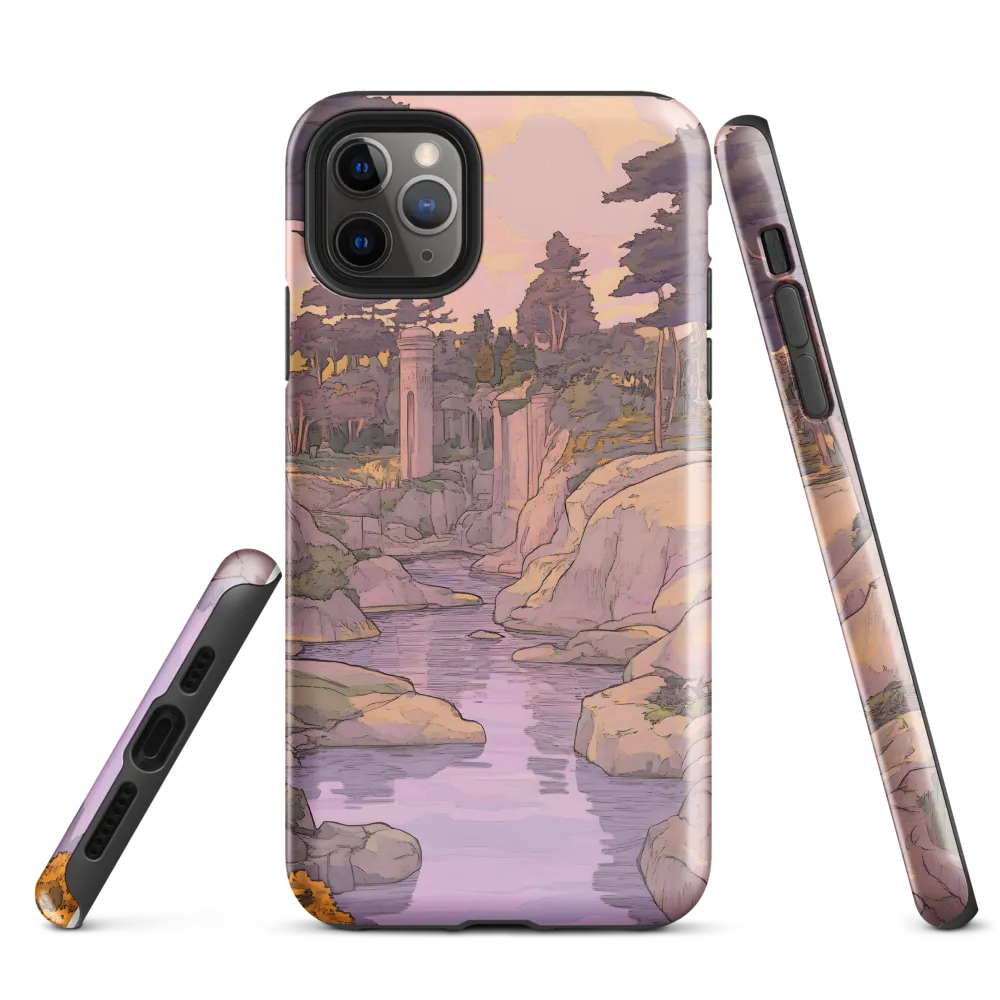 Tranquil Reverie: A Serene Landscape | Phone Case |  11 Pro Max | Tough Case | Glossy