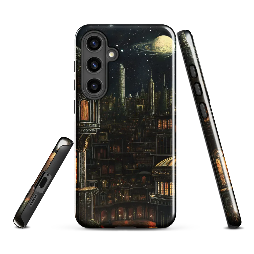 Celestial Enigma: A Surreal Cityscape