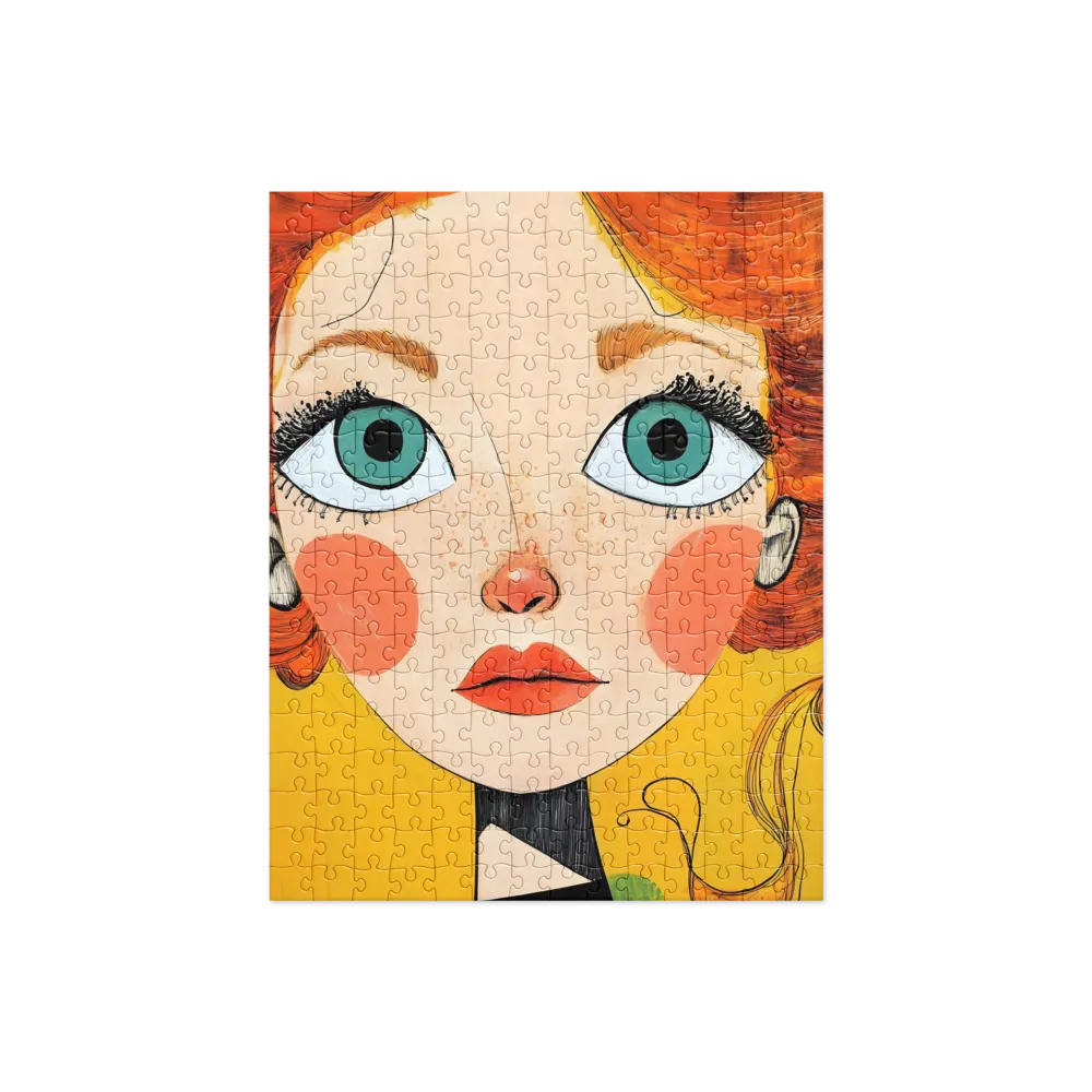 Whimsical Portrait of a Girl | Jigsaw Puzzle | 252/520 pieces