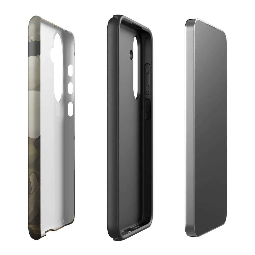 Whimsical Stone Figure in a Rocky Landscape | Phone Case |  S24 Plus | Tough Case | Matte