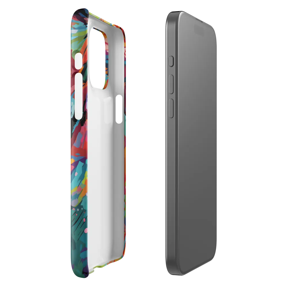 Colorful Lizard: An Abstract Adventure | Phone Case |  15 Pro Max | Snap Case | Glossy