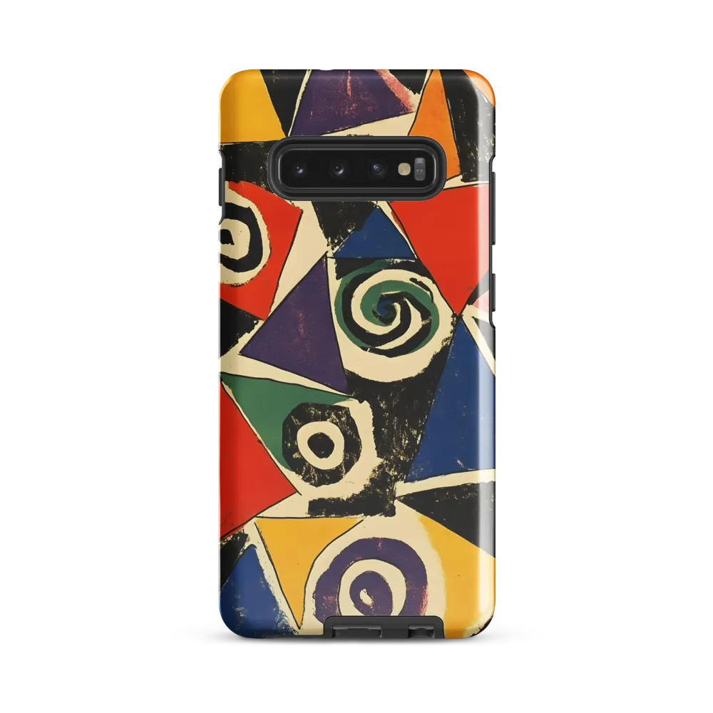 Dynamic Geometric Abstraction | Phone Case |  S10 Plus | Tough Case | Glossy