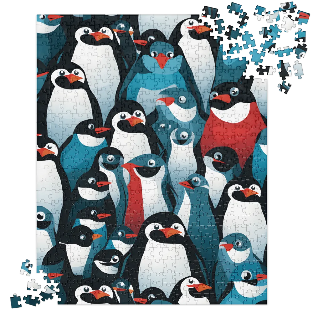 Penguin Parade | Jigsaw Puzzle | 520 pieces